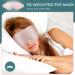 3D Weighted Eye Mask for Sleeping | Satin Sleep Mask for Women Men | Contoured Eye Mask for Travel, Meditation & Naps - Buy Online on GoSupps.com