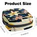 Portable Women's Menstrual Cup Bags | Stylish & Functional Floral Design for Teens - Black & Multi-Colored - Buy Online on GoSupps.com