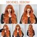 Fei Long Wavy Orange Wig with Ponytail for Women - 28 Heat-Resistant Synthetic Hair Halloween & Cosplay Wig - Buy Online on GoSupps.com