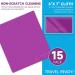 Metene 15 Pack Microfiber Cleaning Cloths - Glasses, Phone, Screens, Camera Lens Cleaner - Dark Purple - Buy Online on GoSupps.com