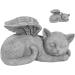 Qcwwy Pet Memorial Statue | Angel Cat Grave Marker | Resin Sleeping Pet Angel Sculpture | Tribute Ornament for Pet Memorials - Buy Online on GoSupps.com