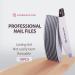 LESMANICURE Salon Grade Nail Files 100/180 Grit - 10 Pack Emery Boards for Acrylic Nails & Poly Nail Gel - Buy Online on GoSupps.com