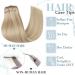 Runature Clip In Extensions - Real Hair 25cm Ash Blonde & Platinum Highlights - 80g 7PCs #18P60 - Buy Online on GoSupps.com