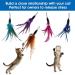 TIESOME Cat Feather Toys 12 PCS Replacement Cat Wand Refills Cat Feathers Refill Cat Toy Replacement Feathers Worms Interactive Cat Toy Wand Kitten Toys to Play Chase Exercise - Buy Online on GoSupps.com