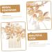 Didiseaon 1 Set Wedding Hair Comb Rhinestone Bobby Pins Tiara Hair Clip Bridal Accessories Rhinestone Headpiece Bride Hair Comb Bride Hair Pin Flower Hair Comb Wedding Headdress - Buy Online on GoSupps.com