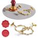 Yelsky Wax Seal Kit for 1 Inch Wax Seal Stamp 2 Metal Wax Seal Molds with Round Flower Shape Silicone Waxing Mat Sealing Wax Kit for Gift Wrapping Wedding Invitations Envelopes Cards Wine Packaging 2PC Metal Wax Seal ...