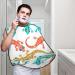 KeuLeN Beard Bib Apron for Men - Colorful Lizard Cartoon Design | Funny Shaving Apron Gift - Buy Online on GoSupps.com