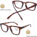 Buy DOOViC Blue Light Filter Reading Glasses JS018 - Tortoise Small Square Lenses (3.5x) | International Shipping Available - Buy Online on GoSupps.com