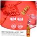 Alipis 1pc Chinese New Year Decoration Car Decor Car Trim Front Door Sitting on The Flannel Red Red 18x6cm - Buy Online on GoSupps.com