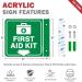 T&R First Aid Kit Sign First Aid Kit with Down Arrow - 2 Pack - 6 x 6 Inches Acrylic 2 pre-drilled holes Includes Matching Screws Use for Office/Business - Buy Online on GoSupps.com