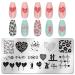 WOKOTO 6Pcs Heart Nail Stamping Plates - Nail Art Stamps Kit for Women and Girls - Buy Online on GoSupps.com