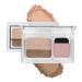 Dual-Color Eyeshadow Palette with Applicator Waterproof Eye Shadow Shimmer Eye Makeup Palette Long Lasting #001