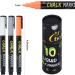 ZODDLE Liquid Chalk Markers - 1mm Extra Fine Tip, 10 Vibrant Colors - Erasable Marker Pen for Blackboards, Chalkboard, Glass, Window, Label - Liquid Chalk-10 - Buy Online on GoSupps.com