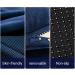 Pressure Relief Seat Cushion Tailbone Cushions for Pressure Relief Premium Memory Foam Washable Memory Foam Car Seat Cushion for Tailbone Pain Back Pain Relief Blue - Buy Online on GoSupps.com