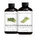 Brooklyn Botany Eucalyptus & Lemongrass Essential Oils 4 Fl Oz (Pack of 2) 100% Pure & Natural Refreshing & Clarifying Aromatherapy Blend