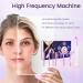 Professional High-Frequency Facial Wand Machine with 7 Tubes - Facial Beauty Equipment for Face, Hair, and Body Care in Purple - Buy Online on GoSupps.com