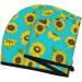 Sunflowers Pattern Coral Velvet Dry Hair Cap | Ideal for Home Travel Pool Parties & Beaches - Buy Online on GoSupps.com