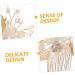 MERRYHAPY Gold Leaf Side Comb Leaf Hair Comb Girl Headpiece Hair Accessories for Women Hair Comb for Bride Metal Hair Comb Bride Headpiece Hair Accessories for Women Hair Pin - Buy Online on GoSupps.com