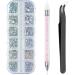 SGSHQQ 100 Fan-Shaped Nail Pattern Sticks | False Nail Art Tips | Polish Gel Salon Display Tools & Nail Strassstein Set - Shop Internationally - Buy Online on GoSupps.com
