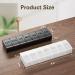 iBune 2 Pack Large Pill Organizers Weekly Medicine Organizer - White + Black | 7 Day Pill Boxes for Vitamins, Fish Oil & Supplements - Buy Online on GoSupps.com