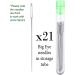 21 Big Eye Hand Sewing Needles - Large Stitching Needles (2 inches) with Storage Tube - Buy Online on GoSupps.com