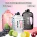 Ghonlzin 2.5L Sports Water Bottle with Time Marking & Fruit Infuser - Ideal for Athletes | International Shipping Available - Buy Online on GoSupps.com