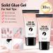 lisutupode Solid Nail Gel | Durable Clear Acrylic Gel Tips 30ml Sculpting and Bonding Adhesive - Enhanced Bonding No Residue for Home Manicures - Buy Online on GoSupps.com