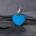 Personalized Engraved Dog & Cat ID Tag - Heart Design Badge for Collars - Unique Pet Gifts (Blue) - Buy Online on GoSupps.com