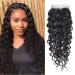 18 Inch Water Wave 4x4 Lace Closure 150% Density 9A Unprocessed Wet and Wavy Virgin Remy Human Hair Lace Front Closure No Bleached Knots Closure Natural Color 18 Inch (Pack of 1) water wave lace closure
