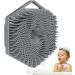 Ruwshuuk Shampoo Brush - Hexagon Scalp Massager for Hair Growth | Silicone Shower Hair Brush for Men & Women - Gray - Buy Online on GoSupps.com