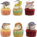 18pcs Leopard Gecko Cupcake Toppers for Boys Girls Reptile Birthday Party Decorations Lizard Party Supplies Reptile Pet Cake Decorations - Buy Online on GoSupps.com