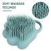 Molain Silicone Pet Bath Brush Comb - Grooming & Massage Tool with Shampoo Dispenser (Blue Paw Shape) - Buy Online on GoSupps.com