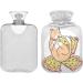 Naanle Cat Pizza Hot Water Bottle - 2L Transparent Heat & Cold Therapy for Pain Relief | Ideal for Bed & Foot Comfort - Buy Online on GoSupps.com