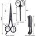 Beard Scissors/Nose Scissors/Mustache Comb Multi Functions Grooming Kit Gift Set Beard Trim Scissor Kit Trimming Nasal Hair for Men with Storage Bag (Black) - Buy Online on GoSupps.com
