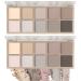 10 Colors Eyeshadow Palette Matte Nude Eye Makeup Palette Ultra-Blendable Long Lasting High Pigmented Waterproof Nudes Neutral Smooth Eye Shadow Palette for Women Natural Charming Looking #04 2Pcs