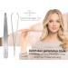 Professional Hair Plucking Tweezers Set - 3 Straight & 1 Slanted Stainless Steel | Precision Beauty Tools for Flawless Grooming - Buy Online on GoSupps.com