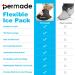 Reusable Neck & Shoulder Ice Pack - Hot & Cold Therapy Wrap for Injuries, Swelling, Bruises - Flexible Cold Compress for Muscle Pain Relief- Black - Buy Online on GoSupps.com