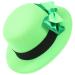 FRCOLOR St. Patricks Day Hat Hair Clips Mini Leprechaun Hat Top Green Hat Hair Clip Small Top Hat St. Patricks Day Fascinator Hat