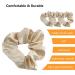 3 Pack Champagne Satin Silk Hair Scrunchies for Women/Girls - Soft Elastic Hair Ties Accessories - Buy Online on GoSupps.com
