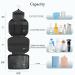 Large Waterproof Toiletry Bag for Men & Women - 4 Compartment Hanging Travel Hygiene Shower Bag (Black) - Buy Online on GoSupps.com
