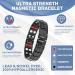 Loccy Magnetic Therapy Bracelet for Men Titanium Steel Arthritis Pain Relief | Double-Row Magnetic Tape & 2x Rings | Ideal Gift for Birthdays Father's Day Anniversary Black - Buy Online on GoSupps.com