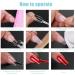 240PCS Short Fake Nails - Half-Matted Manicure Tips 12 Sizes for Beginners & Salons | Square Artificial Nail Set - Buy Online on GoSupps.com