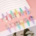 6 Pairs Multi-Colored Hair Clips for Girls - Mermaid Butterfly Rainbow & Flower Accessories | Perfect Birthday Party Gift - 12 Pack - Buy Online on GoSupps.com