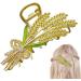 Rhinestone Claw Clip Large Rhinestone Hair Clips Hairgrips For Women - Metal Elastic Headwear Wheat Non Slip Alloy Shiny For Parties Bun Decoration Weddings Ponytails Braids Thin Thick Hair Tristo 7# Barley Ear Clip - Buy Online on GoSupps.com