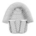NICEYEA Baby Carseat Headrest Head Neck Support and Strap Covers Soft Head Support Pillow for Newborn Headrest Car Seat Stroller Cushion Pad Grey
