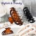 Marrie Hair Clips for Women & Girls | Non-Slip Double-Baked Clamp | Strong Hold for Medium to Thin & Long Hair Accessories (Black Brown Clear) - Buy Online on GoSupps.com