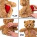 Voice Recordable Heart Button - 2 Minute Talking Plush Toy for Personalized Memory Bear or Baby Heartbeat Keepsake (Red) - Buy Online on GoSupps.com