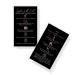 Boutique Marketing LLC Lash Lift + Tint Aftercare Instruction Cards | 50 Pack | 2x3.5 inches Business Card Size | Eyelash Lift and Tint Aftercare Kit | Black and Rosey Pink Design