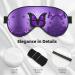 Shop Lovely Purple Butterfly Print Unisex Eye Mask | Soft Adjustable Sleeping Face Mask for Ultimate Comfort - Buy Online on GoSupps.com