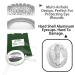 Aluminum Eye Shield Eye Patch - Breathable Eye Protection for Cataract Surgery & Post-Op Care - Buy Online on GoSupps.com